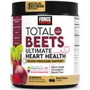 Kuvvet Faktörü Total Beets Ultimate Heart Health Blood Printing Support with CoQ10, Beet Root Toz, Grape Tohum Ekstraksiyon, Kan Baskı Supplement for Circulation, Black Cherry, 30 Hizmet