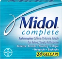 Midol Menstrl Glcap Boyutu 24s Midol maksimum Güçlü Erkekler