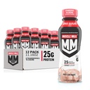 Kas Sütü Gerçek Shake, Strawberry, 11.16 Fl Oz Şişeler (Pazar 12)