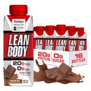 LABRADA NUTRITION - Lean Body RTD Whey protein Shake, On-Go Meal Change Shake for Men & Women, 20 gram protein – Zero Sugar, Lactose & Gluten Free, Chocolate (Brook of 16)