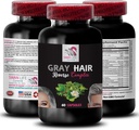 Biotin, restore vibrancy - GRAY HAIR REVERSE - hair care solution, renew hair color, color restoration, hair tone improvement, age-defying hair, vibrant hair color, hair enrichment 1 Bottle 60 Caps