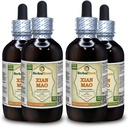 Xian Mao, Curculigo (Curculigo Orchioides) Tincture, Organic Dried Root Powder Liquid Extract (Brand Name: HerbalTerra, Proudly Made in USA) 4x4 fl.oz (4x120 ml)