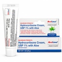 Hydrocortisone Cream – 1 Ounce Eczema Kremi ile Aloe Vera - Premium Anti Itch Krem Ekstra Kuvvet - Rashes için ideal, Itchiness, Insect Bites, Dermatitis, Detergents, Jeweller,