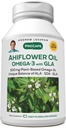 ANDREW LESSMAN Ahiflower Omega-3 ile GLA - 120 Softgels - Benzersiz Dengeli, Omega Essential-3 Fatty asitlerinin Planta Dayalı Kaynağı. Stomach Upset, Contaminants veya Merkür. Swallow için kolay