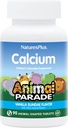 NaturesPlus Animal Parade Calcium, Vanilla Sundae Flavor - 90 Animal-Shaped Chewable Tablets - Pack of 2 - Promotes Healthy Bones - Vegan, Gluten Free - 180 Total Servings