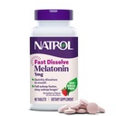Natrol Hızlı Dissolve Melatonin 1 mg, Yetişkin Destek