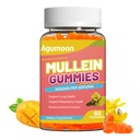 3000MG Mullein Gummies, Ekstra Güçlü Mullein Leaf Extract with Quercetin, Bromelain for Lung Detox & Immune Support, Mango Flavor, 60 Count
