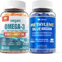 Vegan Omega 3 Gummies 1280mg + İnsan için Yumurtalı Blue Gummies