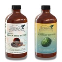 Herbal Connections Organic Soursop & Black Seed Bitters Bundle - Natural Plant-Based Ingredients for Gentle Detox & Digestive Health Two Bottles, 32 Ounces (16 Ounces Each), 64 Servings