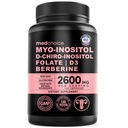 14-in-1 Women’s Inositol Complex Supplement – 40:1 Myo & D-Chiro Inositol with Folate, Vitamin D3, Zinc, Magnesium & Botanicals for Hormone & Feminine Wellness Support – (120 Capsules) (Pack of 1)
