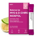 Balance Up Inositol 40:1 Myo & D-Chiro with Folate(Vitamin B9) & Choline – Hormone Balance & Reproductive Health Support for Women – Lemon Lime Stick Powder, 30 Servings