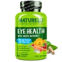NATLO Eye Vitaminleri - Lutein, Zeaxanthin, C, E, çinko, Plus DHA - Kuru Gözler için Tamam, Sağlıklı Vizyon, Eye Support - 60 Vegan Capsules