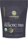 Sunwarrior Fiber Supplement Prebiyotik Organik | Vegan Fiber Supplement Plant-Powered Gut Healthjp with Pure Materialss for Digestive Harmony | Vegan & Non-GMO | 8oz Pouch (30 SRV) Be Well