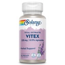 SOLARAY Vitex Berry Ekstraksiyon 225 mg - Kadınlar için Chasteberry Supplement - Geleneksel Hormon Denge Desteği - Chaste Tree Berry - Vegan, Lab TY - 60 Hizmet, 60 VegCaps