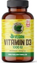 Pure Lab Vitaminleri Vegan D3 1000IU, Kanada'da Yapılan 240 Vegi-Caps