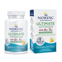 Kuzey Naturals Ultimate Omega Plant Vitamin D3+K2-60 Vejetaryen Soft Gels - 1210 mg Omega-3s Plus 2000 IU D3 ve 90 mcg K2 - Beyin Sağlığını Teşvik - GMO - 30 Hizmetsiz