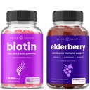 NutraChamps Biotin Gummies ve Elder Gummies Sche