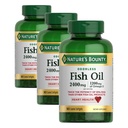 Nature's Bounty Odorless Fish Oil, 1200 mg Omega-3 in Service Including EPA & DHA, Supports Heart Health, Purified to Eliminate Mercury,Coated Softgels,Gluten Free,No Shellfish, 90 Count, (Pack of 3)