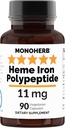 Heme Iron Polypeptid 11 mg - 90 Vegetarian Capsules - Iron Supplement Kompleksi