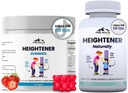 Heightener Capsules + Heightener Gummies - Natural Height Growth Supplement for Kids, Teens and Adults to Increase Bone Strength and Grow Taller | Height Maximizer Pills with L-Arginine, Calcium