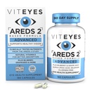 Viteyes AREDS 2 Gelişmiş Göz Vitaminleri, Bilberry ile Macular Destek, üzüm, FLORAGLO Lutein, Selenium, Natural Vitamin E, Allergen Free, Vision Protection, Eye Trusted, 180 Count