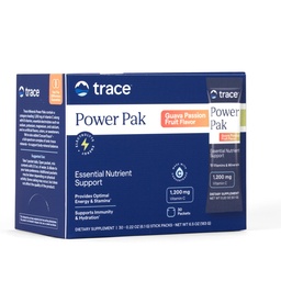 Trace Minerals Power Pak Multivitamin ve Multimineral Packets - Elektrolyte Support - 1200 mg C Plus 70 Guava Passion Meyve Flavor - 30 Packets