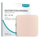 Dimora Silicone Foam Dressing Without Border - 6"x 6" Highly Absorbent Adhesive Bandages for Wounds Cuttable Pads for Wound Care 5 Pack