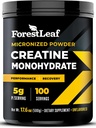 OrmanLeaf Micronized Tinatine Monohidrat Toz - Kas Büyüme ve Güçlü - Kadınlar ve Erkekler için Sessizce Kreatin - 100 Hizmet