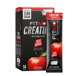 FITAID Creatine Powder, CreaPure Fuji Apple (14 Stick Packs)