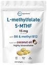 Micro Materialss L Torchfolate 15 mg, 240 Softgels | B6 & Metrik B12 ile Aktif 5MTHF | Tavşan Yağlı Vitamin B9