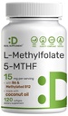 DEAL SUPPLEMENT L-Methylfolate 15 mg Per Service, 120 Coconut Oil Softgels | 3in-1 with Active 5-MTHF Meed B9, B6 & Torchated B12 | Active Folate Supplement | Non-GMO, Gluten Free