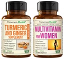 Turmeric Supplement ve Ginger Root Joint Support Supplement & Complete Multivitamin for Women