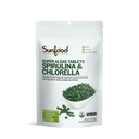 Sunfood Superfoods Chlorella Spirulina Tabletleri - Kadınlar ve Erkekler için Spirulina ve Chlorella Green Algae Tabletleri, Chlorophyll, B Vitaminleri ve Protein, Kırık Hücre duvarı, Vegan - 4 oz Bag