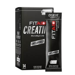 FITAID Essentials Creatine Powder, CreaPure Creatine Monohydrate, ATP Production for Weightlifting, Running, Naturally Flavored, Smooth-Mixing, Easy on Stomach, Resealable (14 Servings, Unflavored)