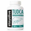 STAY ALIVE TUDCA Capsules 500 mg, Tauroursodeoxycholic Acid Bile Salts, 90 Kont, Non-GMO & Gluten Free TUDCA Supplement for Men and Women