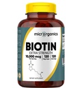 Biotin 10,000 mcg Extra Strength – Supports Hair, Skin & Nail Health, and Energy Metabolism – High Potency Vitamin B7 – 120 Vegan Capsules, 120 Servings