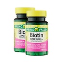 Biotin 1000 mcg – 150 Softgels, Biotin Supplement Gluten Free, Daily Supports Healthy Hair Skin and Nails Vitamins for Women (Pack of 2)