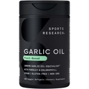 Sports Research® Odorless Garlic Oil Pills with Parsley & Chlorophyll - Vegan Certified · Non-GMO · Gluten Free - 150 Plantgel Capsules