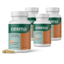 Emma Gut Health Relief Supplement, Doctor Endorsed Formula for Women & Men, Leaky Gut & Digestive Support for Constipation, Bloating & Gas Relief with Berberine, Resveratrol, Quercetin, 60 Caps,4-Pack