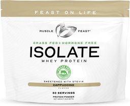 Kasır Çölü-Fed Whey Protein Isolate, All Natural Hormon Free Pasture Yükseltd, Whey Isolate Protein Toz for Men and Women, Clean, Gluten-Free, Delicious Isolate protein - Cappuccino, 2lb