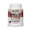Core Nutritionals PRO Gourmet Protein Blend | Whey Protein Blend | with MCTs & Digestive Enzymes | Sustained Release Protein & Recovery Support | 24 Servings (Death By Chocolate)