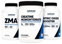 Nutricost Kretine 500 Grams, Nitrik Oksit 180 Capsules ve ZMA 180 Capsules