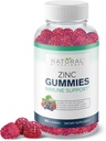 Çinko Gummies 50 mg - Yüksek Potency Immune Support, Skin Health, Antioksi, Daily Immunity Supplement for Yetişkinler, Vegan, Gluten-Free, Non-GMO, Chewable çinko Citrate Gummies, 60 Gummies