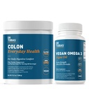 Dr. Tobias Colon Everyday Health & Vegan Omega 3 Algae Oil - Digestive Wellness ve Daily Health Support with Psyllium Husk and DHA EPA 3 Omega, Vegan, Non-GMOMO