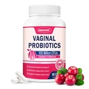 ZEBORA Vaginal Probiyotiks for Women 100 Milyar CFUs, Probiyotik for Digestive Health & Vaginal pH Balance & Urinary Tract Health, with Organic Cranberry & Prebiyotiks, 90 Veggie Capsules