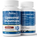 Liposomal Glutathione 1000mg, with Resveratrol & Milk Thistle | High Absorption Reduced Glutathione liposomal Supplement | 120 Vegan Capsules for Skin Health, Immune & Liver Support
