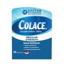 Colace Regular Strength Stool Softener for Gentle Effective Constipation Relief, #1 Doctor Recommended Stool Softener Brand, 100 mg Docusate Capsules, 10 Count