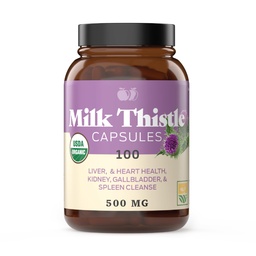 Doğal Ürünler Saf Organik Süt Butle Capsules - 500 mg Silymarin Toz 100 Pills