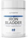 Juvenon Iron Bladder - Sağlıklı Bladder Fonksiyonlu İçin Herbal Supplement - Incontinence Support with Riley Seed Extract, Soy Germ Extract, Saw Palmetto