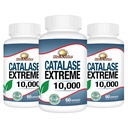 Rise-N-Shine Catalase Extreme Supplement 10,000 - Supplement with Saw Palmetto, Biotin, Fo-Ti, PABA - Hair Supplements for Strong Hair Support- 180 Capsules - Pack of 3 (90-Day Supply)